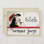 Bistro Custom Womans Birthday Specialized Kaart (Voorkant / Achterkant)