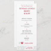 Bistro-menukaart Menu (Voorkant / Achterkant)