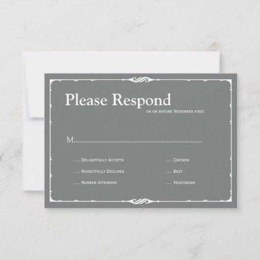 Bistro Wedding rsvp (Devant)