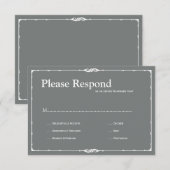 Bistro Wedding rsvp (Devant / Derrière)