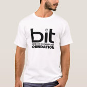 BIT Foundation Mannen Black op White Basic T-shirt (Voorkant)