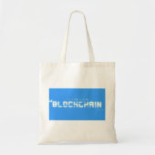 Bit glitch blockchain tote bag (Voorkant)