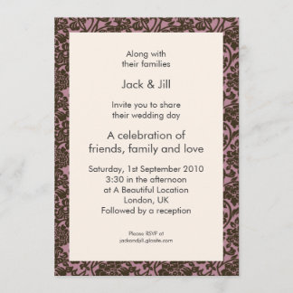 Bit Wild (karmozijn) 5x7 Kaart