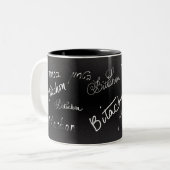 Bitachon Black and White Mug (Devant gauche)