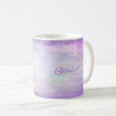 Bitachon Fleurs violettes Mug (Devant droit)