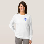 Bitachon Royal Blue Crown met lange mouwen T-shirt (Voorkant volledig)