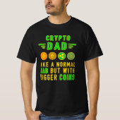 Bitangle Crypto Father Dad Trader Crypto T-shirt (Voorkant)