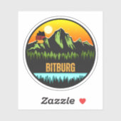 Bitburg, Duitsland Sticker (Vel)