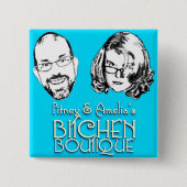 Bitchen Boutique Logo Square Button (Voorkant)