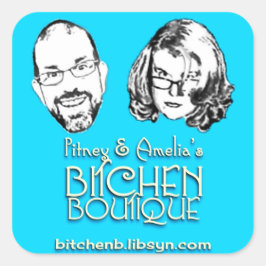 Bitchen Boutique Logo Square Stickers (6)