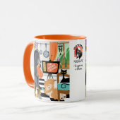 BITCHEN KITCHEN measure 1 1/2 cups dog cute mug (Devant gauche)