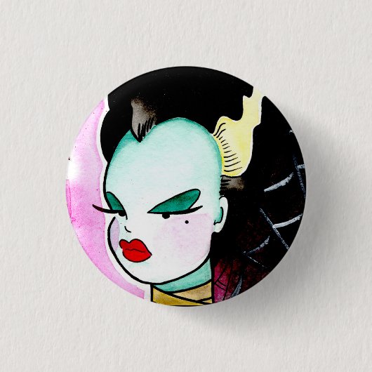 Bitchy Little Bride Ronde Button 3,2 Cm (Voorkant)