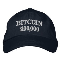 Bitcoin 100000 geborduurde pet