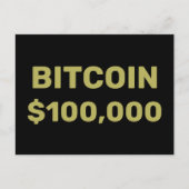 Bitcoin 100000 viering briefkaart (Voorkant)