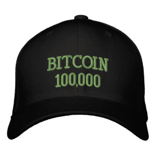 Bitcoin 100000 viering geborduurde pet