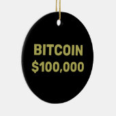 Bitcoin 100000 viering keramisch ornament (Rechts)