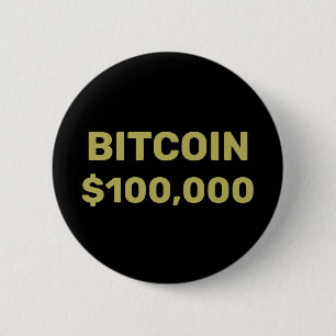 Bitcoin 100000 viering ronde button 5,7 cm