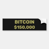 Bitcoin 150000 Viering Bumpersticker (Voorkant)
