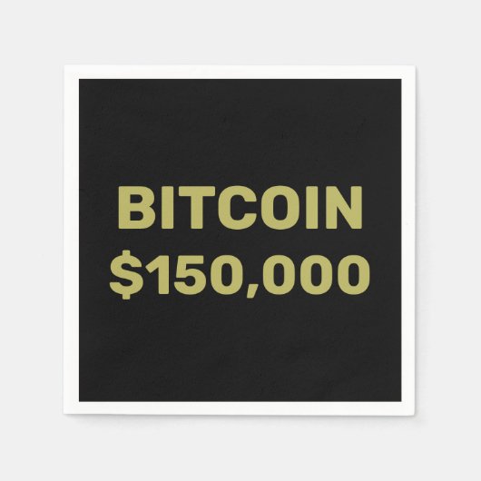 Bitcoin 150000 Viering Servet (Voorkant)