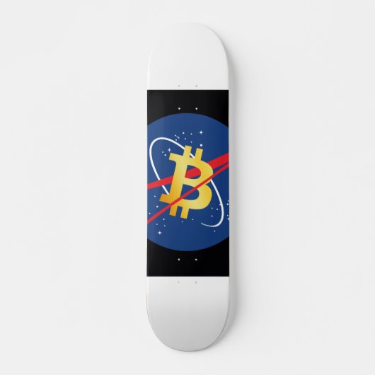 #Bitcoin 2 Maan Skateboard (Voorkant)