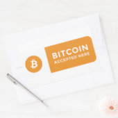 bitcoin accepté ici autocollant (Enveloppe)