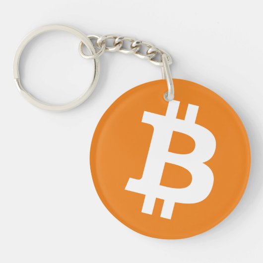 Bitcoin Acryl Sleutelhanger Replica (Voorkant)