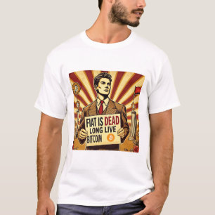 Bitcoin Advertentie Cryptocurrency T-shirt