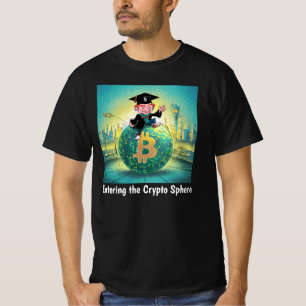 Bitcoin Afstuderen Zwart T-shirt