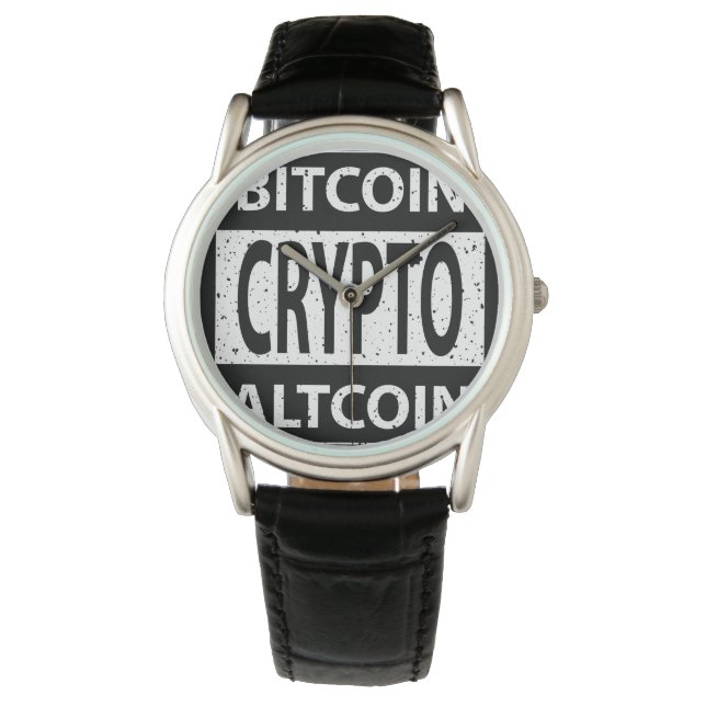 Bitcoin Altcoin Crypto Horloge (Voorkant)