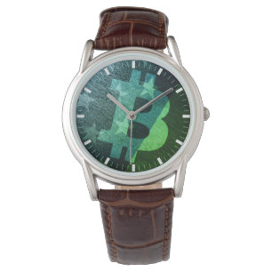 Bitcoin Amerika ₿  (Groen) Horloge