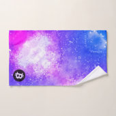 Bitcoin Aquarelle (Style 2 - Miami) (Serviette à main)