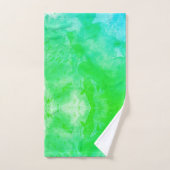 Bitcoin Aquarelle (Style $ - Green Day) (Serviette à main)
