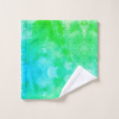 Bitcoin Aquarelle (Style $ - Green Day) (Gant de toilette)