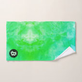 Bitcoin Aquarelle (Style $ - Green Day) (Serviette à main)