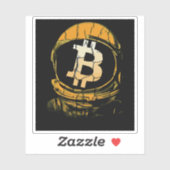 Bitcoin Astronaut-Crypto Astronaut Sticker (Vel)