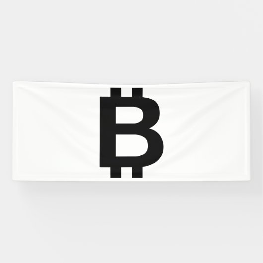 Bitcoin B Bold 2.5x6 Bannière en vinyle (Horizontal)