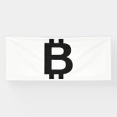 Bitcoin B Bold 2.5x6 Vinyl Banner (Horizontaal)