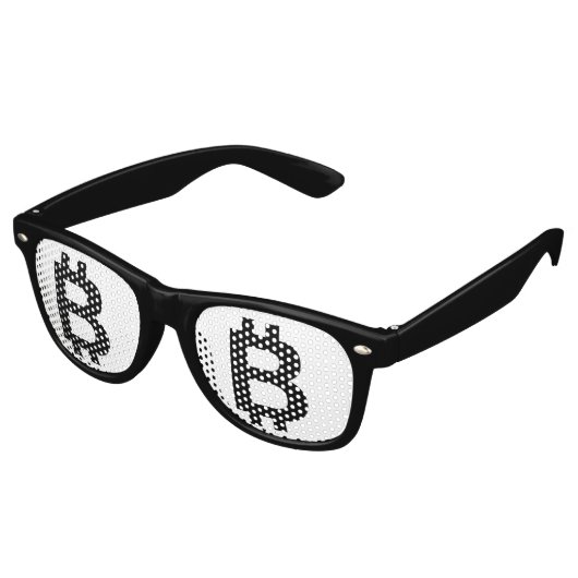Bitcoin B Bold Party Retro Lunettes de soleil (Angulaire)