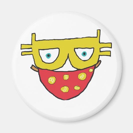 Bitcoin Bandit Magneet (Voorkant)