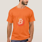 Bitcoin Big ₿ (Style: 4) T-shirt (Voorkant)