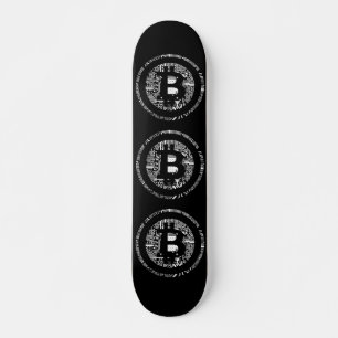 Bitcoin Black Skateboard