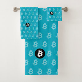 Bitcoin Blauw (Stijl 2) Bad Handdoek