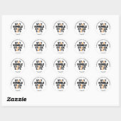 Bitcoin BLIJF NEDERIG STACK SATS Crypto Ronde Sticker (Vel)