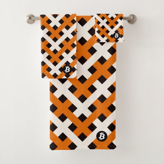Bitcoin Blockchain (Style 2) Bad Handdoek (Insitu)