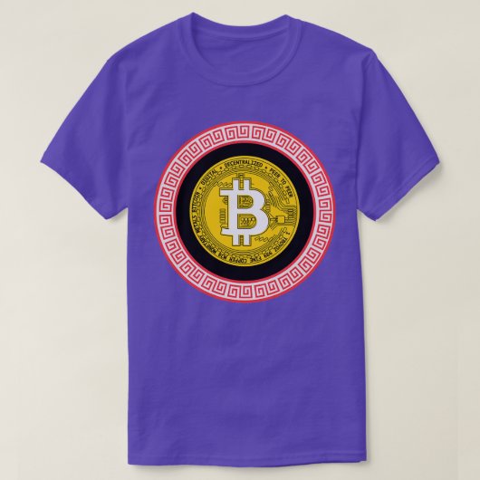 BITCOIN Btc Black T-shirt (Design voorkant)