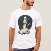 Bitcoin BTC Pièce À La Lune Crypto T-Shirt (Devant)