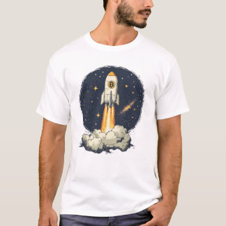 Bitcoin BTC Pièce À La Lune Crypto T-Shirt
