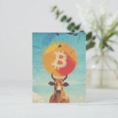 Bitcoin Bull All-Time-High (ATH) Briefkaart (Staand voorkant)