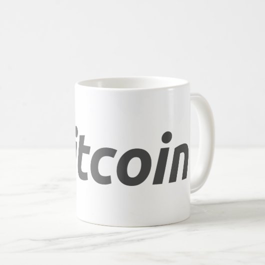 Bitcoin café Mug (Devant droit)