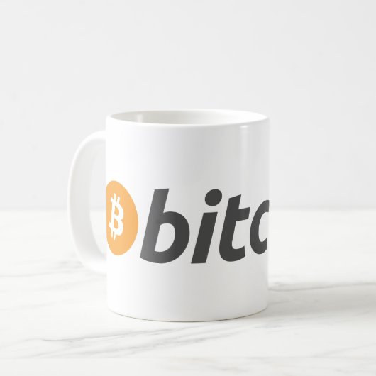 Bitcoin café Mug (Devant gauche)